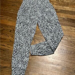 Athleta Dark Blue Patterned Salutation Jogger